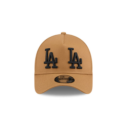 9FORTY A-Frame Los Angeles Dodgers Double Logo Wheat Snapback