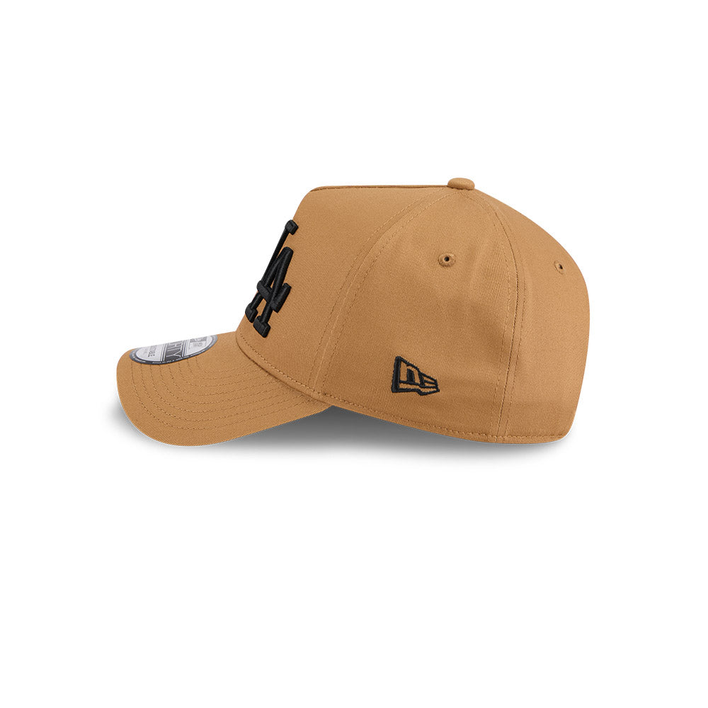 9FORTY A-Frame Los Angeles Dodgers Double Logo Wheat Snapback