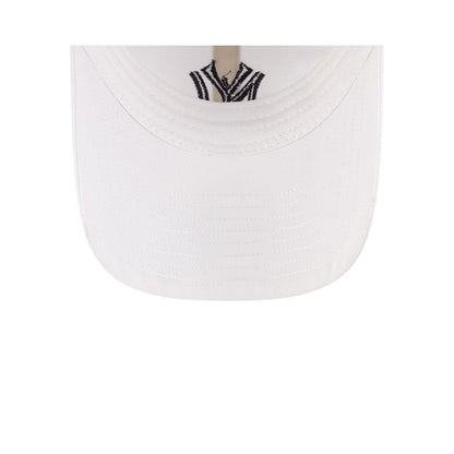 Undervisor view of New Era x Ralph Lauren Yankees 9TWENTY White Cap showing the clean under-brim detail.
