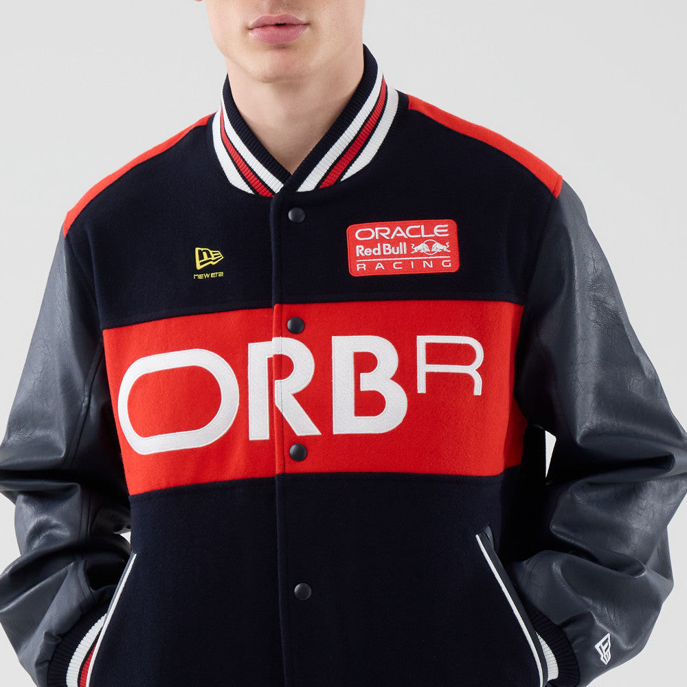 Oracle Red Bull Racing F1 Team Wordmark Navy Varsity Jacket