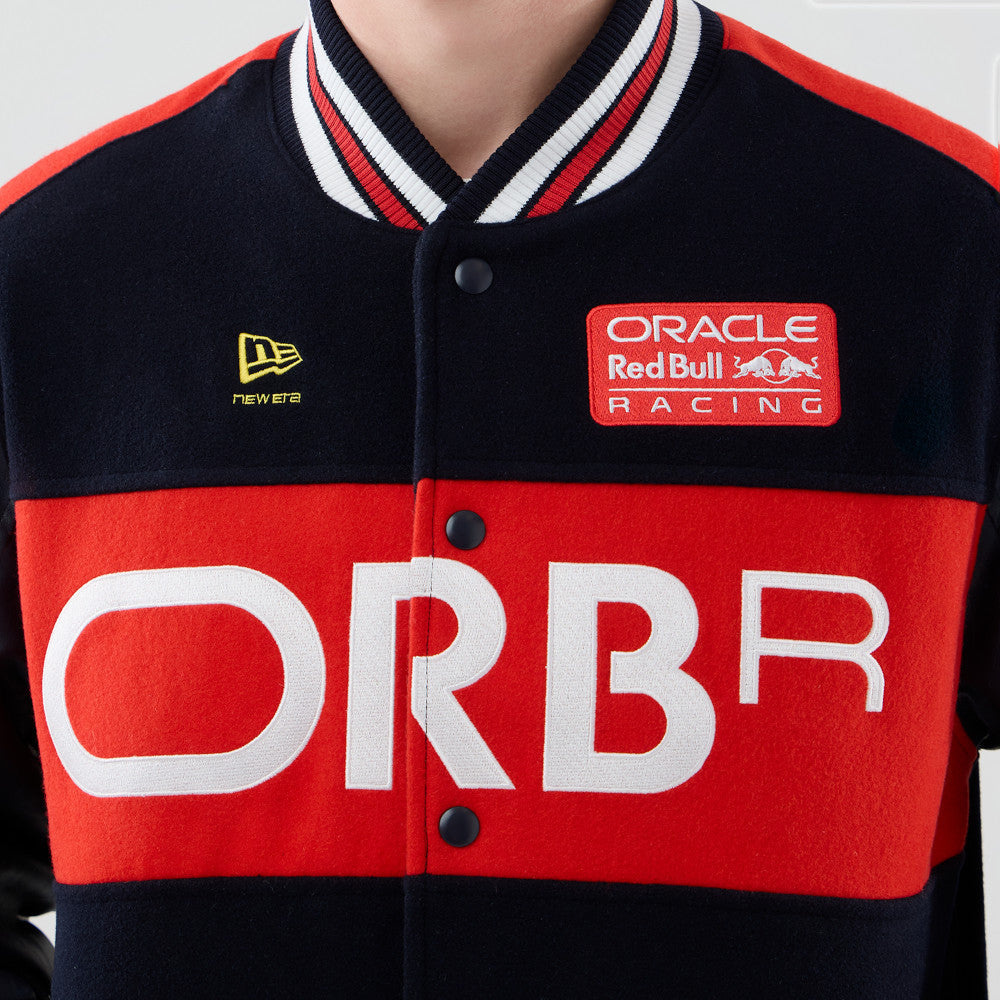 Oracle Red Bull Racing F1 Team Wordmark Navy Varsity Jacket