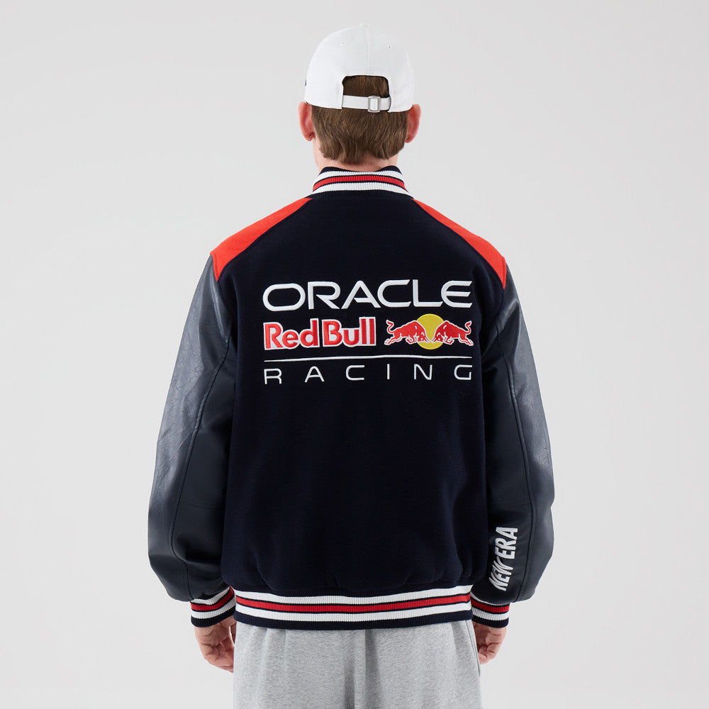 Oracle Red Bull Racing F1 Team Wordmark Navy Varsity Jacket