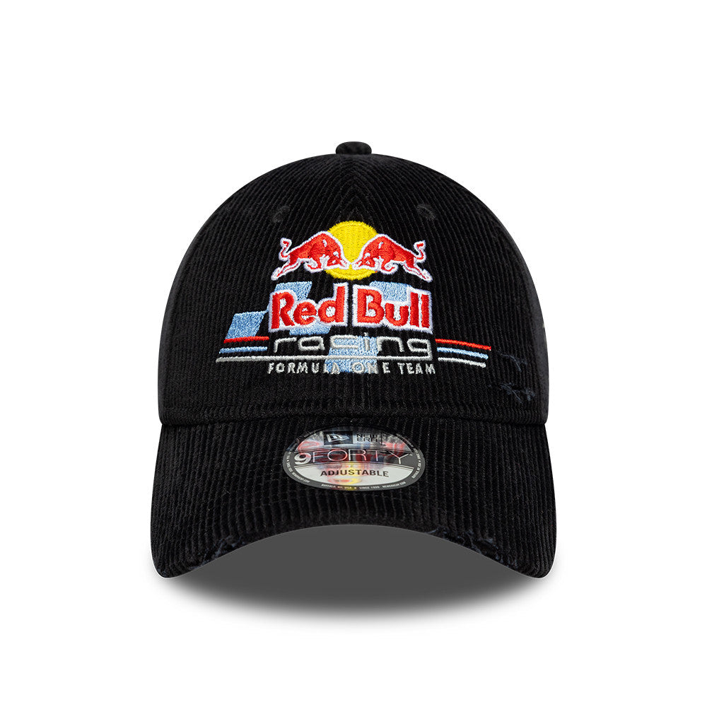 9FORTY Red Bull Racing F1 Team Distressed Cord Black Adjustable