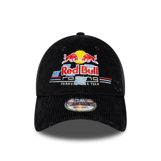 9FORTY Red Bull Racing F1 Team Distressed Cord Black Adjustable