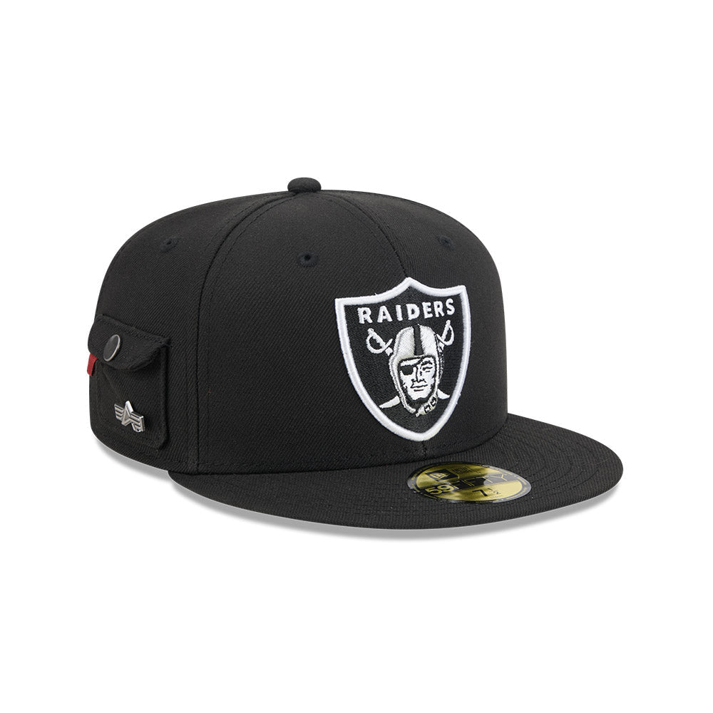59FIFTY Las Vegas Raiders NFL x Alpha Industries Black Fitted