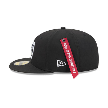 59FIFTY Las Vegas Raiders NFL x Alpha Industries Black Fitted