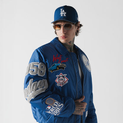 Los Angeles Dodgers MLB x Alpha Industries Light Royal Collared Bomber Jacket