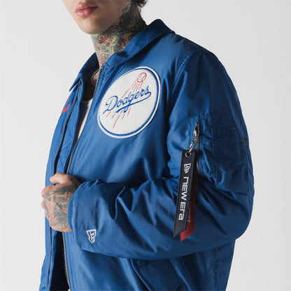 Los Angeles Dodgers MLB x Alpha Industries Light Royal Collared Bomber Jacket