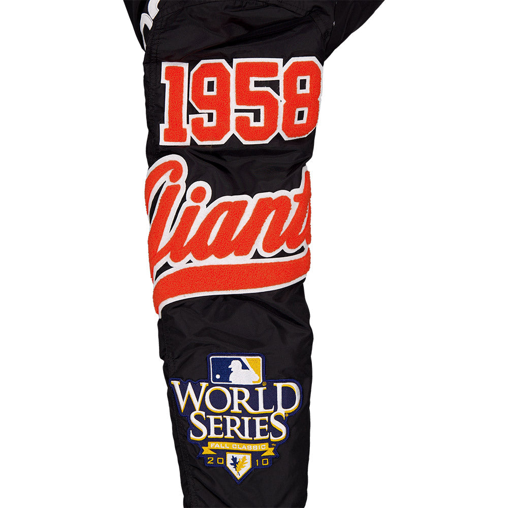 San Francisco Giants MLB x Alpha Industries Black Collared Bomber Jacket