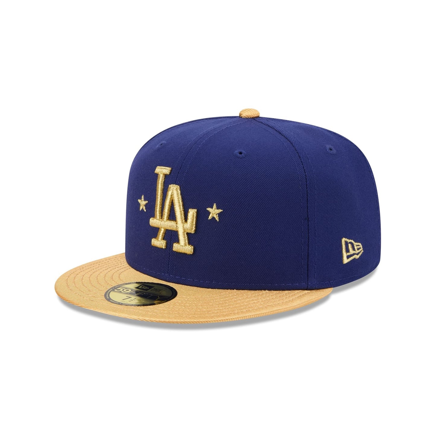 59FIFTY Los Angeles Dodgers MLB Gold Sidepatch Royal Blue Fitted