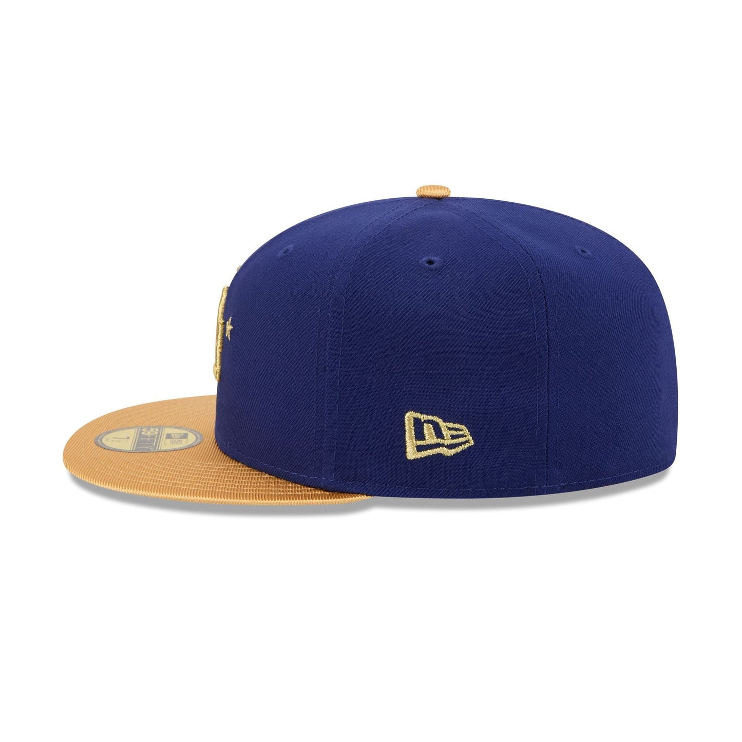 59FIFTY Los Angeles Dodgers MLB Gold Sidepatch Royal Blue Fitted