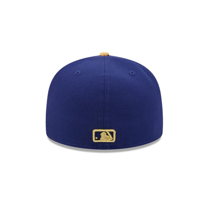 59FIFTY Los Angeles Dodgers MLB Gold Sidepatch Royal Blue Fitted