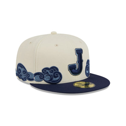 59FIFTY Japan World Baseball Classic Wave Chrome White Navy Fitted