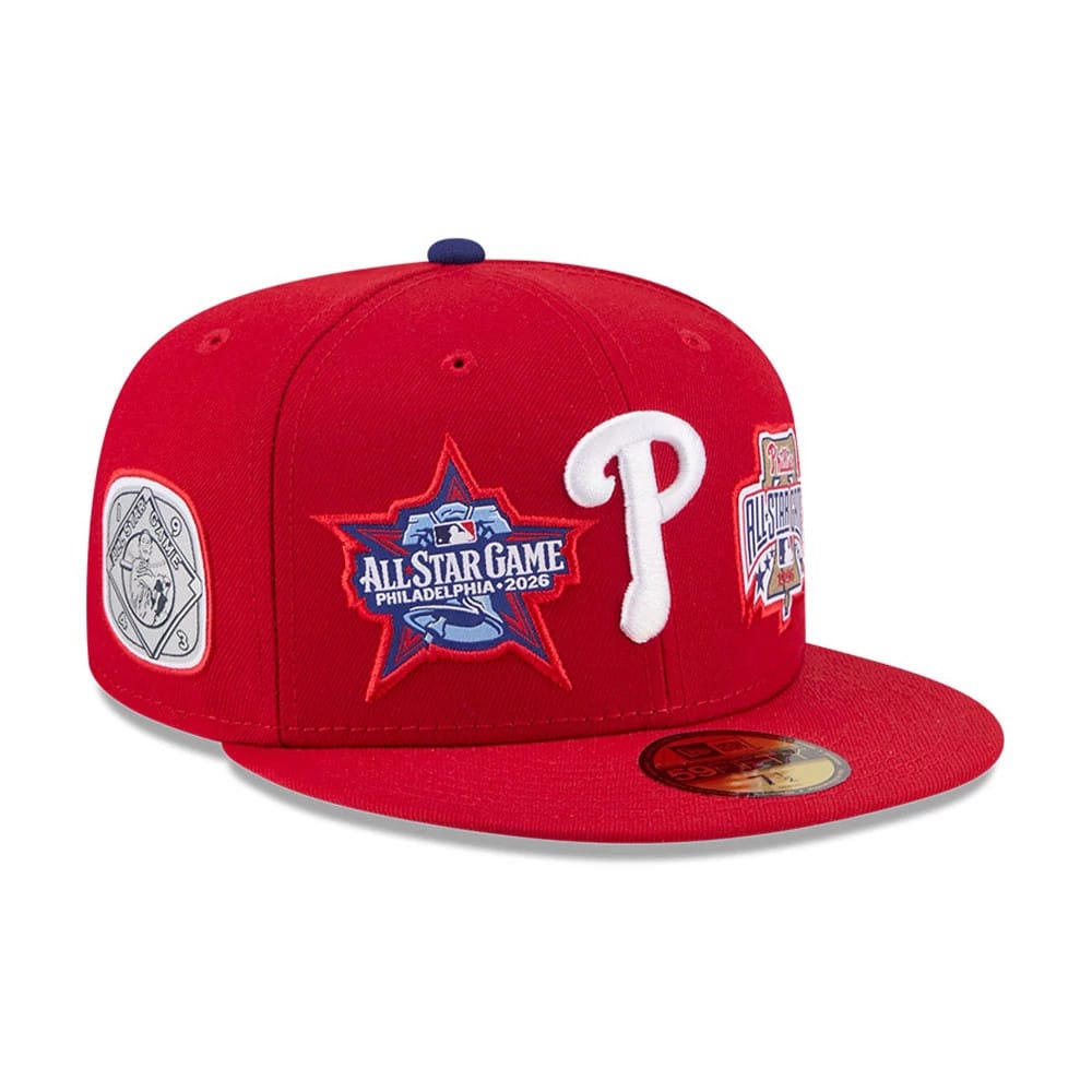 59FIFTY Philadelphia Phillies 2026 All-Star Game Fan Pack Scarlet Fitted