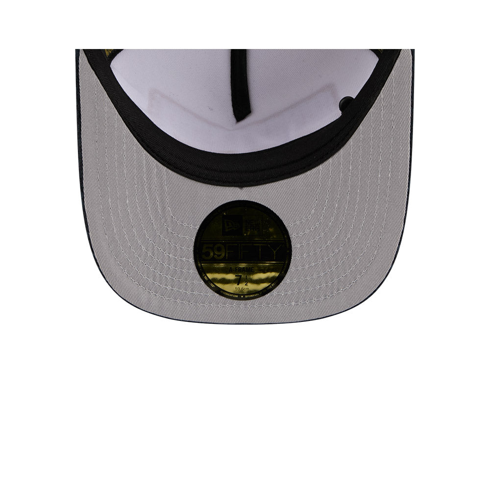 59FIFTY A-Frame Pre-Curved New Era 59FIFTY® Day 2-Tone Navy Visor Chrome White Fitted