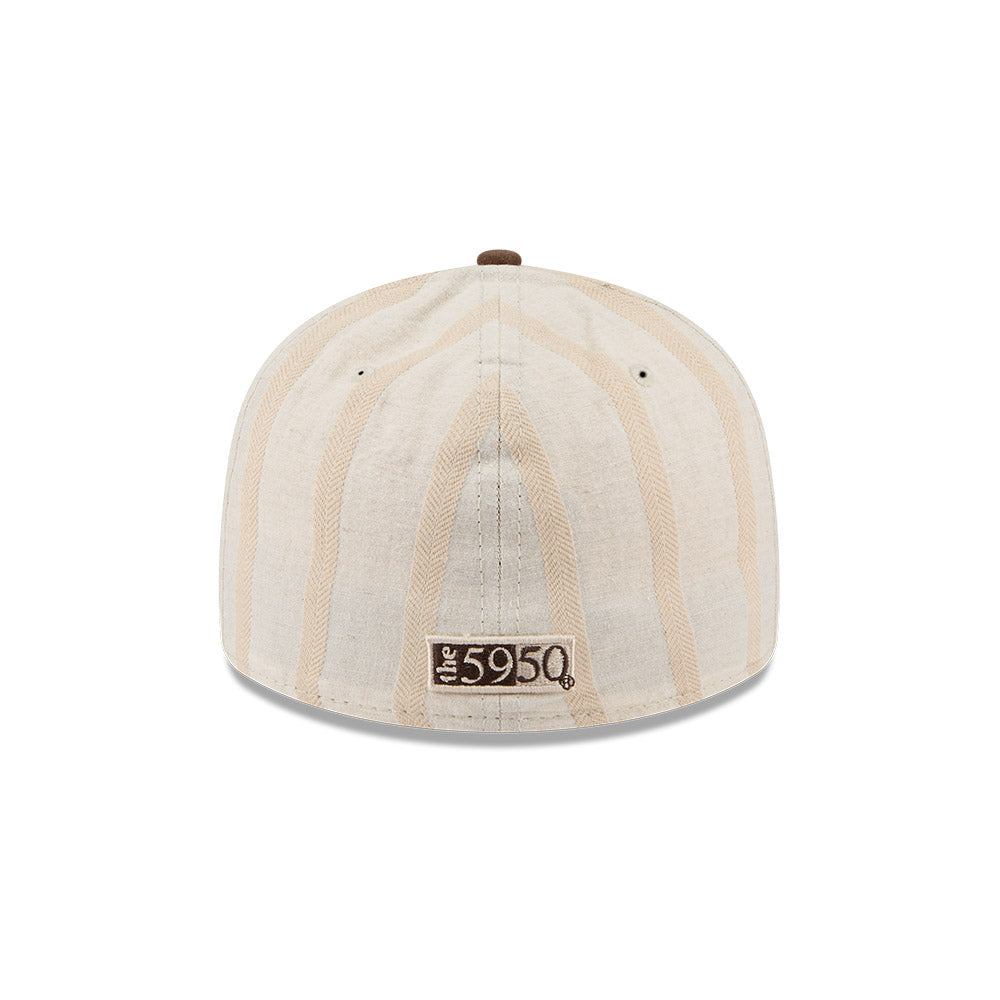59FIFTY Low Profile 59FIFTY® Day Vintage Stripe Linen Beige Fitted