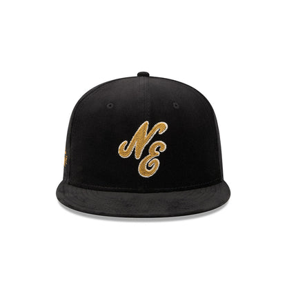 59FIFTY New Era 59FIFTY® Day Hollow Chainstitched Wordmark Velvet Black Fitted