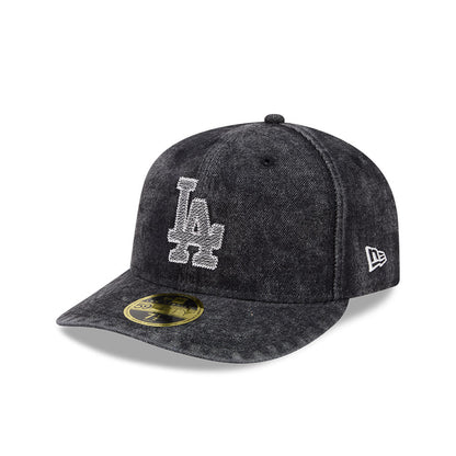 59FIFTY Low Profile Pre-Curved Los Angeles Dodgers 59FIFTY® Day Denim Black Fitted