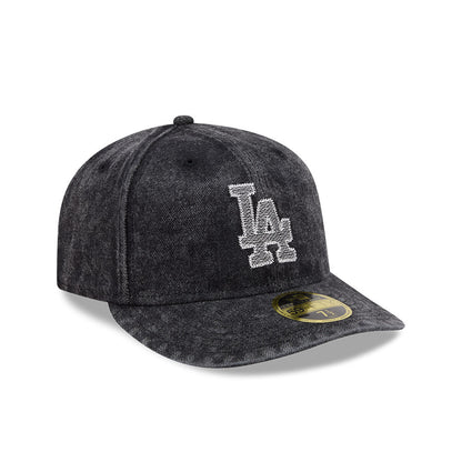 59FIFTY Low Profile Pre-Curved Los Angeles Dodgers 59FIFTY® Day Denim Black Fitted