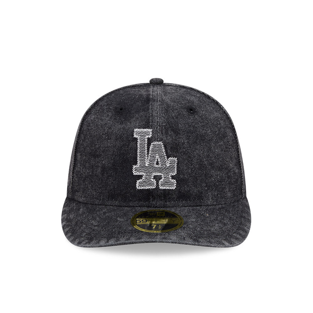 59FIFTY Low Profile Pre-Curved Los Angeles Dodgers 59FIFTY® Day Denim Black Fitted