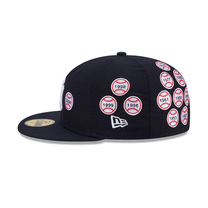 59FIFTY Spike Lee x New York Yankees x World Series Champions Baseballs Wool Navy Fitted