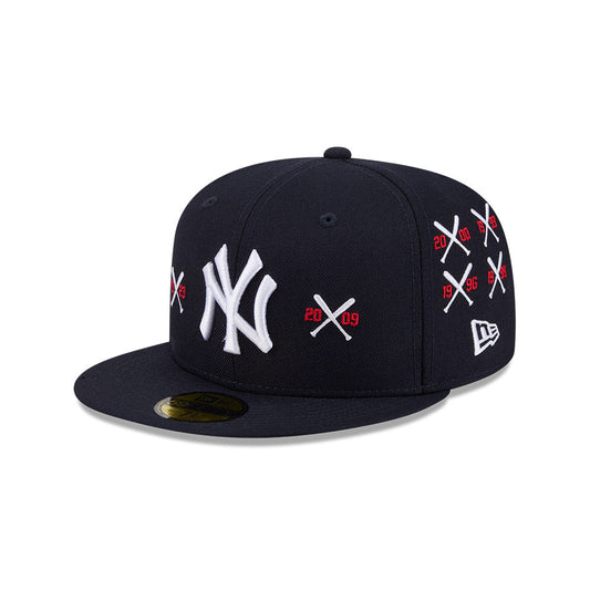 59FIFTY Spike Lee x New York Yankees x World Series Champions Mini Bats Wool Navy Fitted
