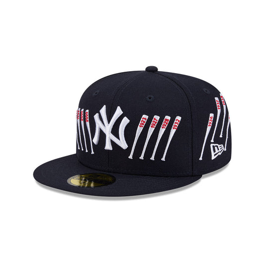 59FIFTY Spike Lee x New York Yankees x World Series Champions Bats Wool Navy Fitted