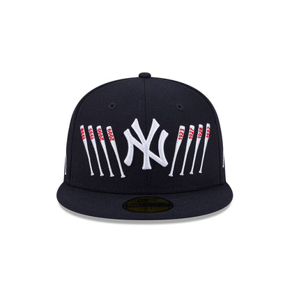 59FIFTY Spike Lee x New York Yankees x World Series Champions Bats Wool Navy Fitted