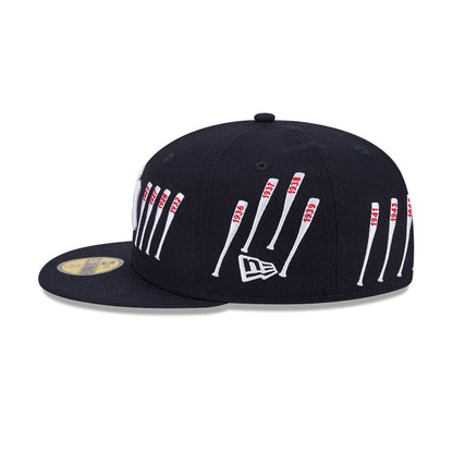 59FIFTY Spike Lee x New York Yankees x World Series Champions Bats Wool Navy Fitted