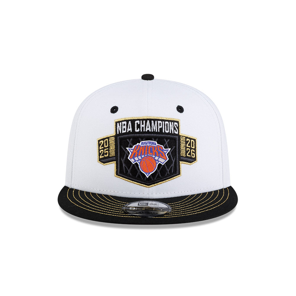 9FIFTY NBA26 Final Champions New York Knicks 2-Tone Black Visor White Snapback