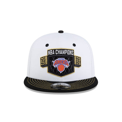 9FIFTY NBA26 Final Champions New York Knicks 2-Tone Black Visor White Snapback