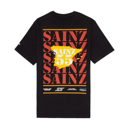 Atlassian Williams F1 Team Carlos Sainz Spain Race Special Black Short Sleeve T-Shirt