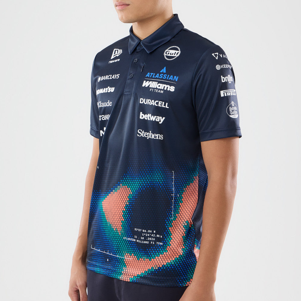 Atlassian Williams F1 Team Singapore Race Special Navy Short Sleeve Polo Shirt