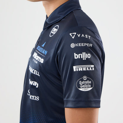 Atlassian Williams F1 Team Singapore Race Special Navy Short Sleeve Polo Shirt