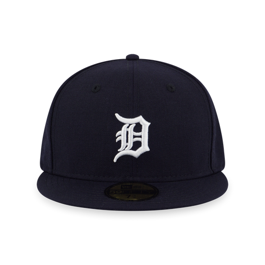 59FIFTY Detroit Tigers Navy Black Undervisor Fitted