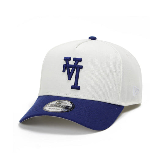9FORTY A-Frame Los Angeles Dodgers Upside Down 2-Tone Chrome White Dark Royal Snapback