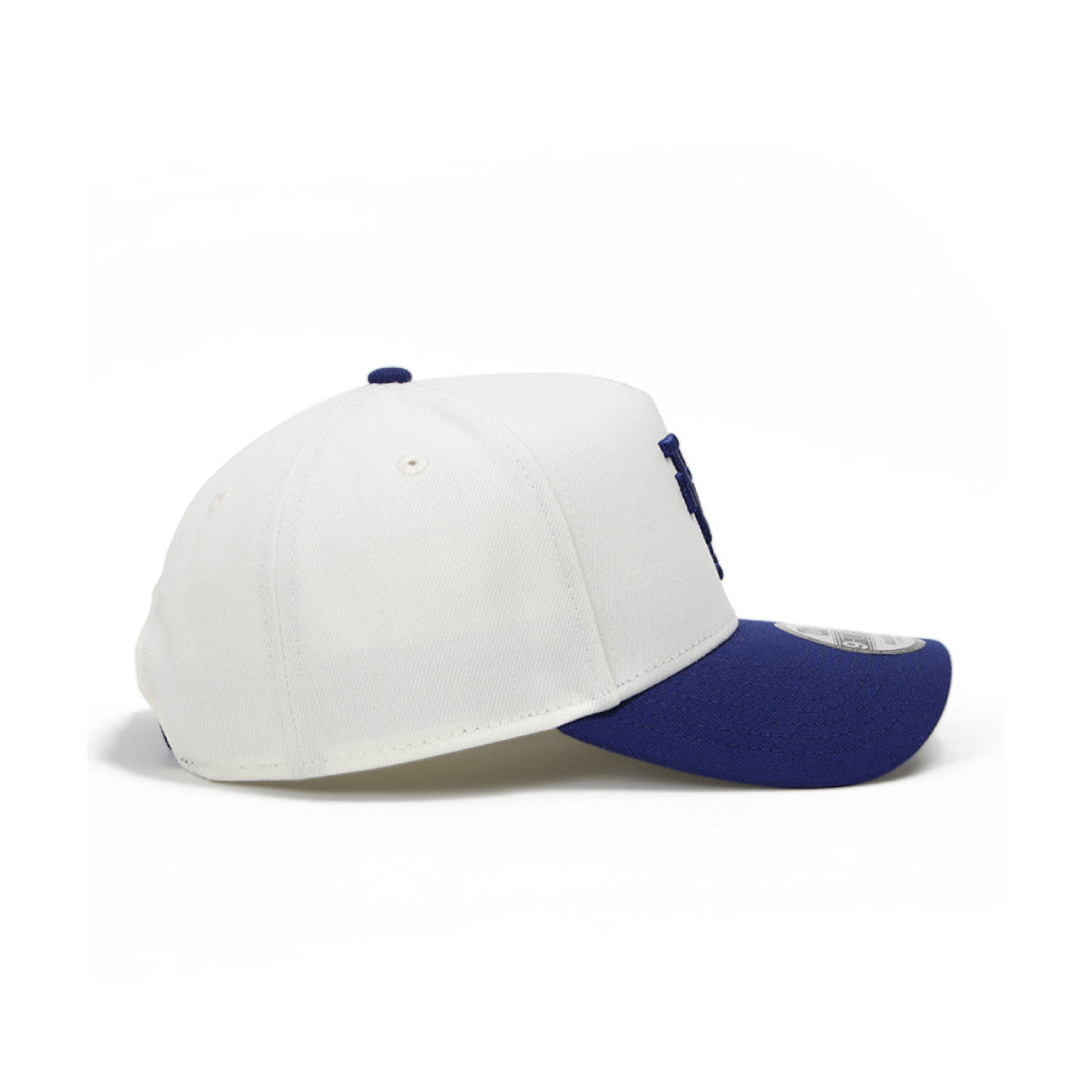 9FORTY A-Frame Los Angeles Dodgers Upside Down 2-Tone Chrome White Dark Royal Snapback