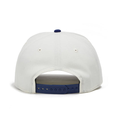 9FORTY A-Frame Los Angeles Dodgers Upside Down 2-Tone Chrome White Dark Royal Snapback