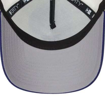 9FORTY A-Frame Los Angeles Dodgers Upside Down 2-Tone Chrome White Dark Royal Snapback