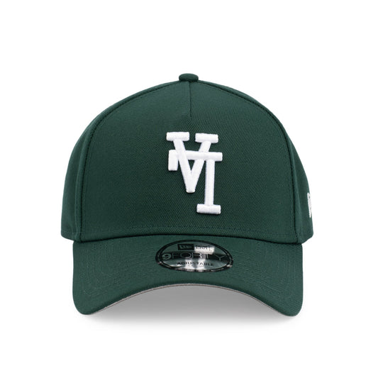 9FORTY A-Frame Los Angeles Dodgers Upside Down Dark Green Snapback
