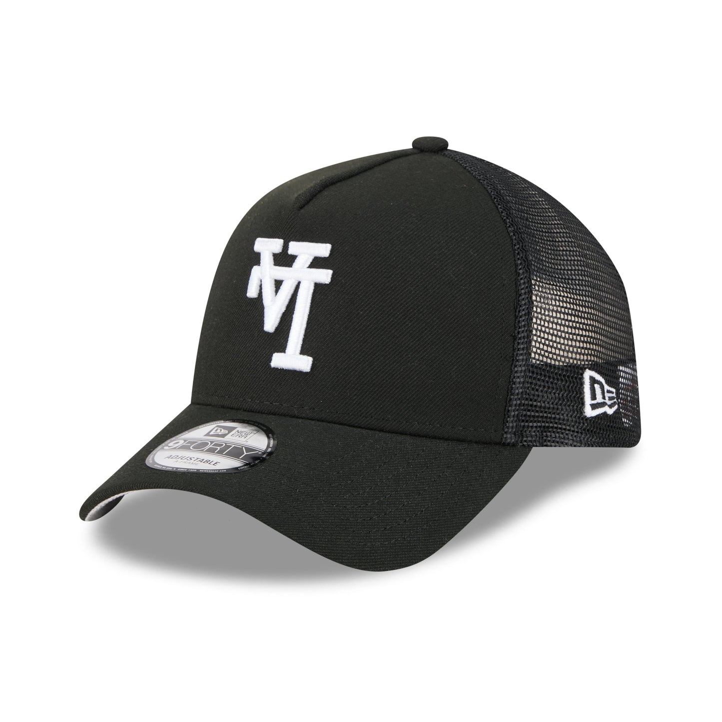 9FORTY A-Frame Trucker Los Angeles Dodgers Upside Down Black Snapback