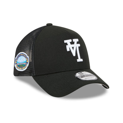 9FORTY A-Frame Trucker Los Angeles Dodgers Upside Down Black Snapback