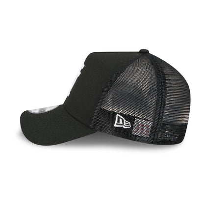 9FORTY A-Frame Trucker Los Angeles Dodgers Upside Down Black Snapback