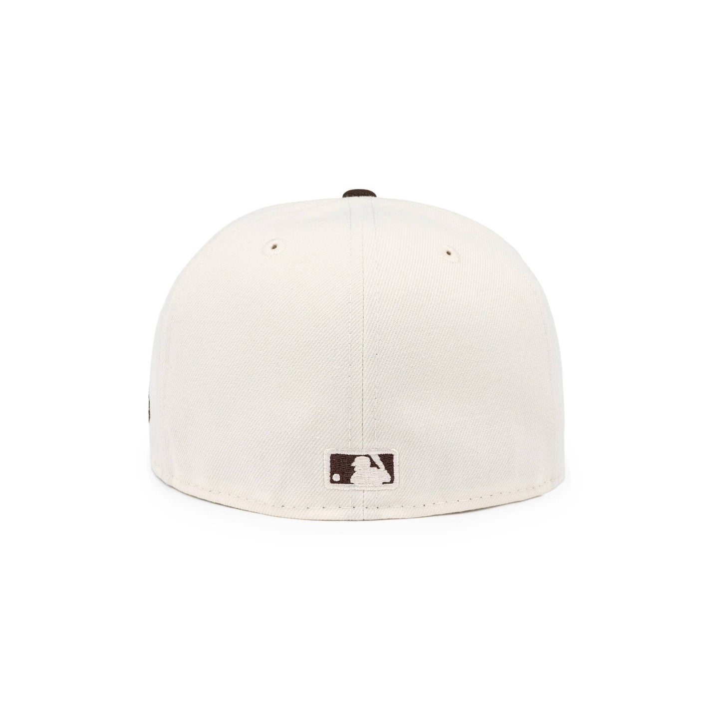 59FIFTY Los Angeles Dodgers Upside Down Walnut Visor Chrome White Fitted