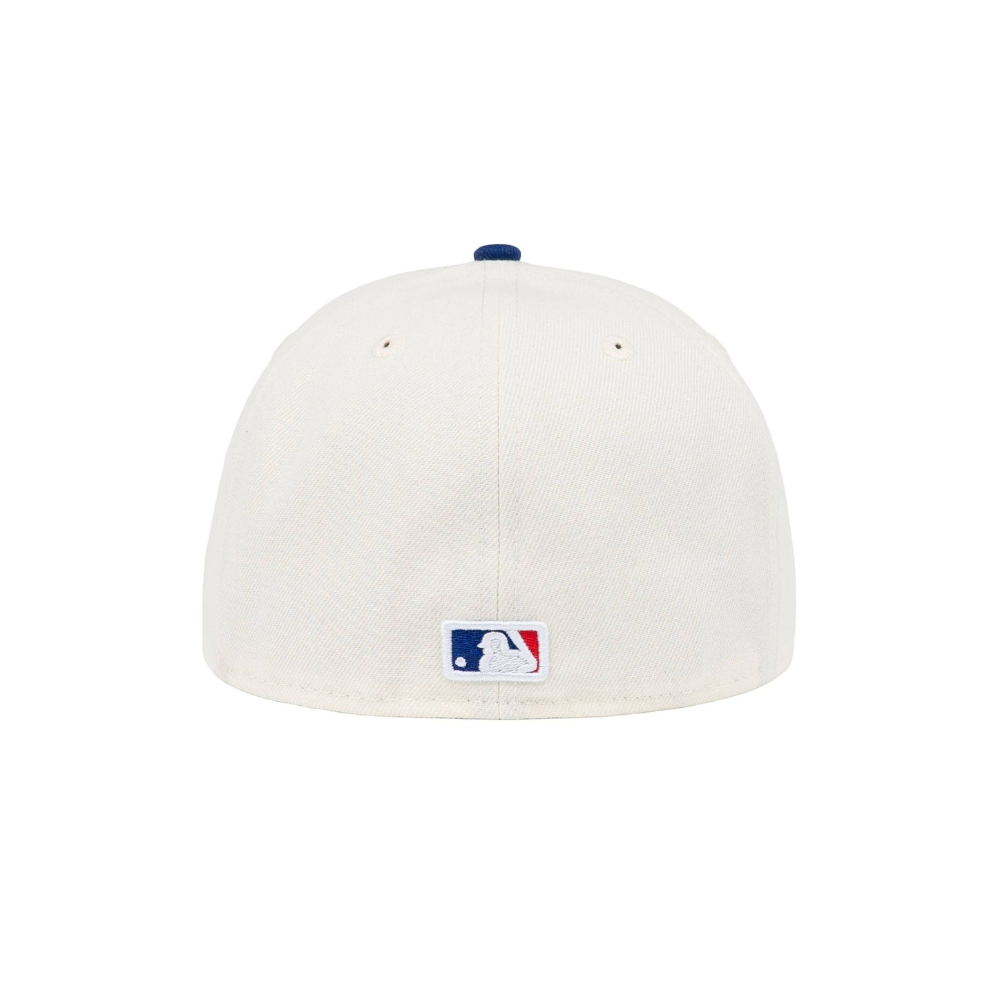 59FIFTY Los Angeles Dodgers Upside Down Dark Royal Visor Chrome White Fitted