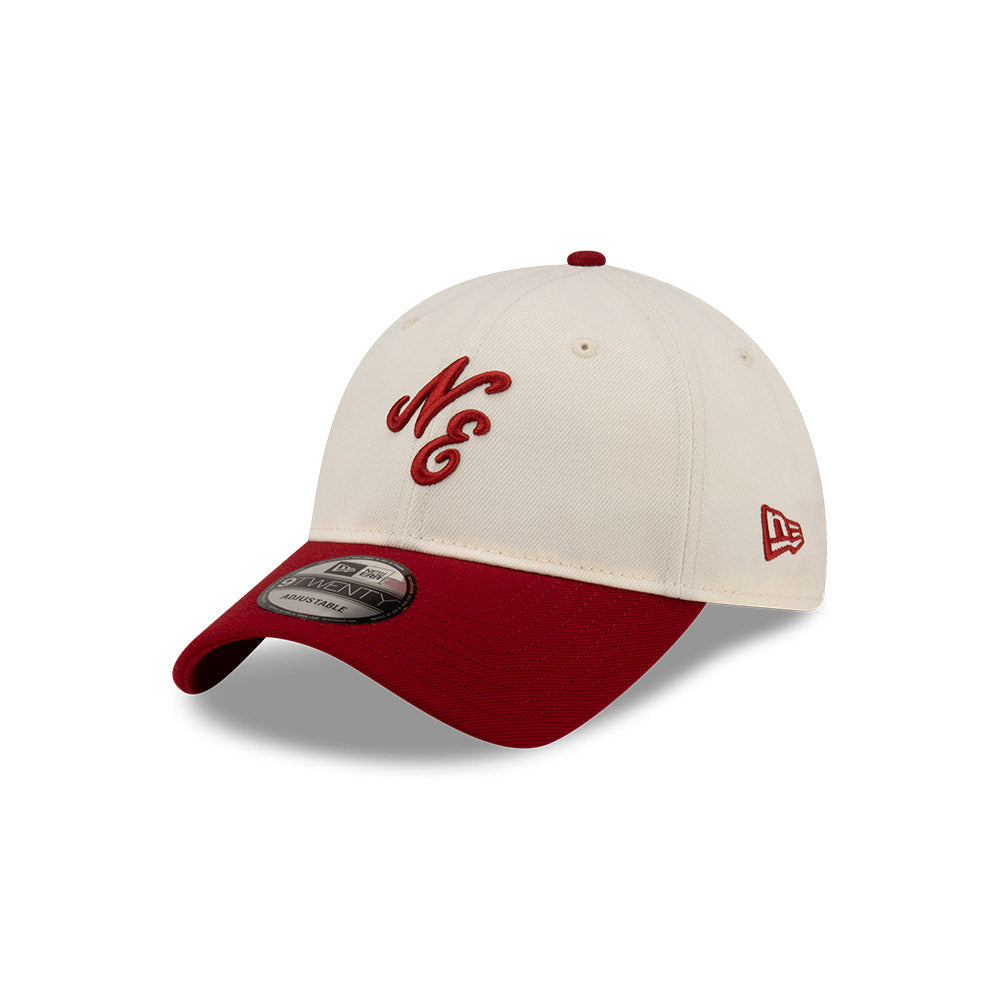 9TWENTY New Era 2-Tone Hero Red Visor Chrome White Adjustable