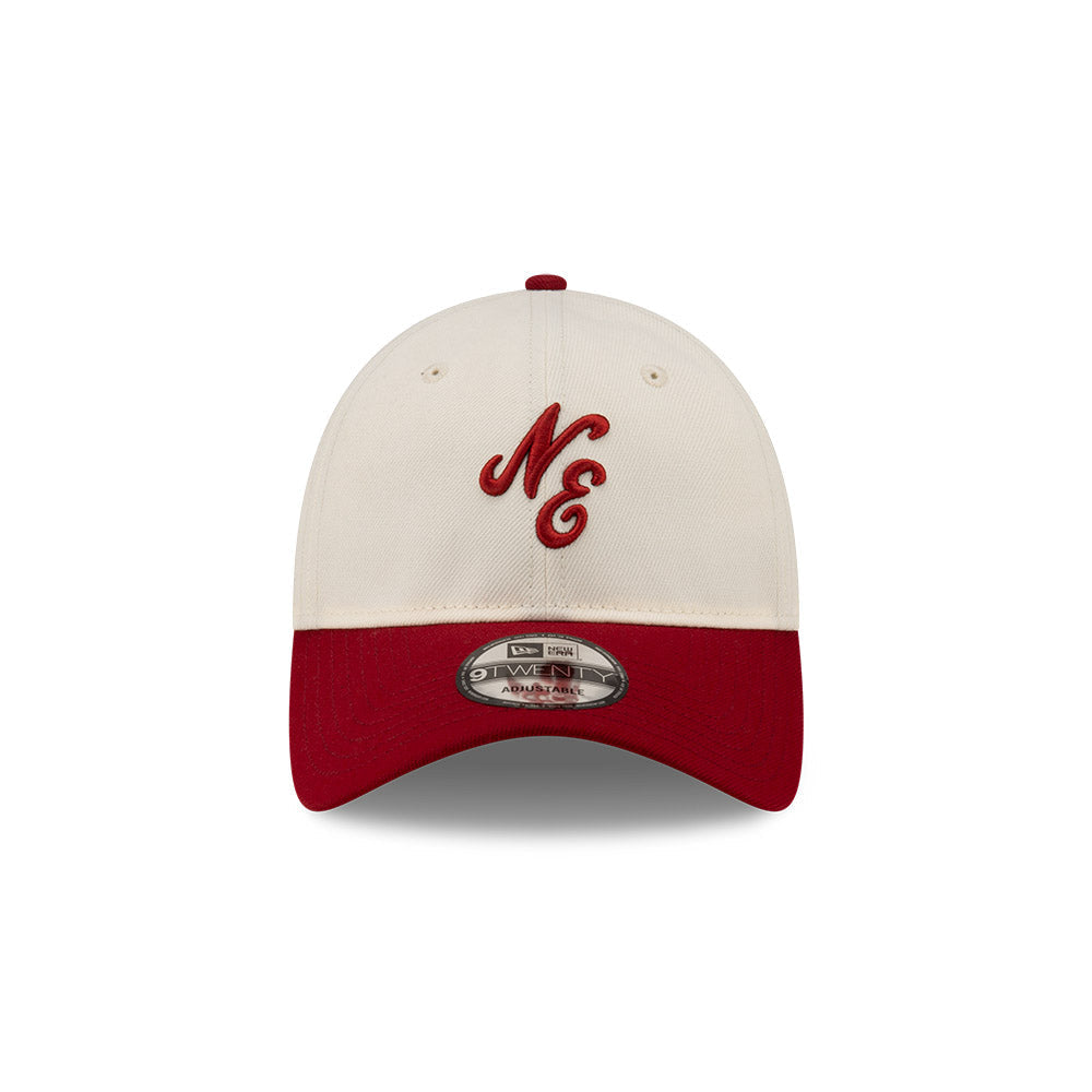 9TWENTY New Era 2-Tone Hero Red Visor Chrome White Adjustable