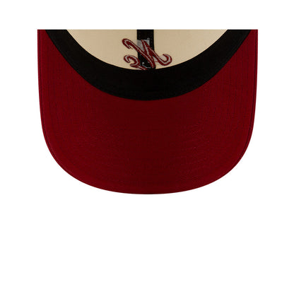 9TWENTY New Era 2-Tone Hero Red Visor Chrome White Adjustable