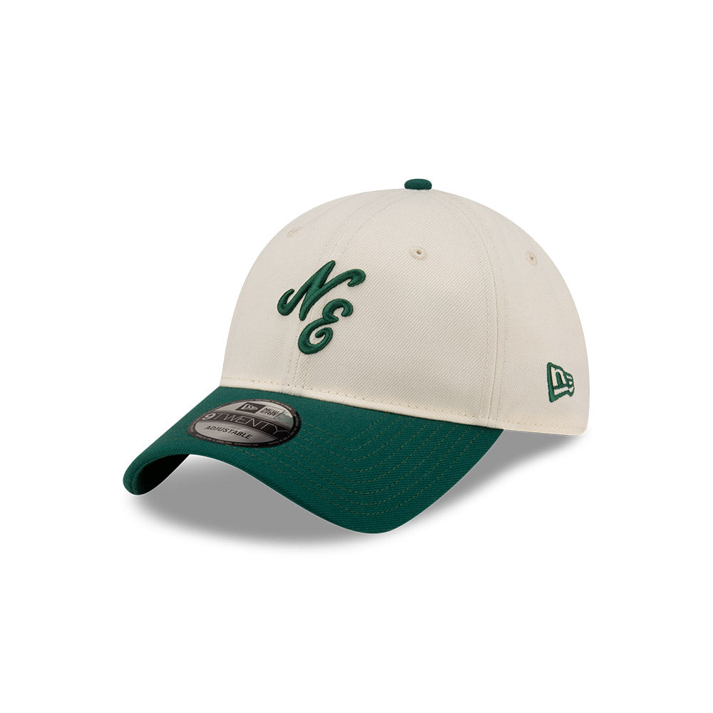 9TWENTY New Era 2-Tone Emerald Visor Chrome White Adjustable