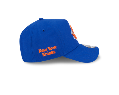 9FORTY A-Frame New York Knicks NBA Upside Down Majestic Blue Snapback